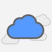 Free cloud storage icon vector