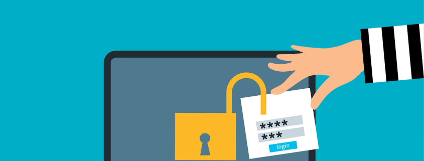 Free attack unsecured laptop vector