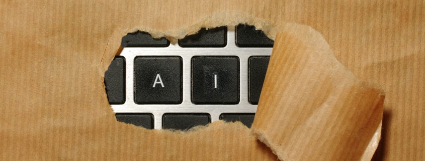 A piece of cardboard with a keyboard appearing through it