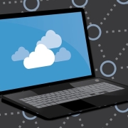 Free cloud computer backup illustration