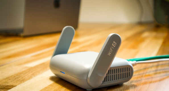 white wifi router